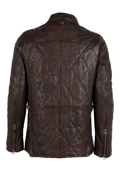 Kalisdo Leather Jacket - Brown