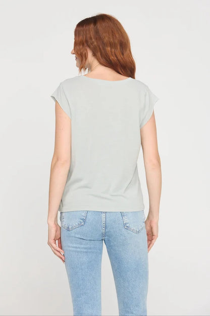 Canyon V-Neck Tee - Moonstone