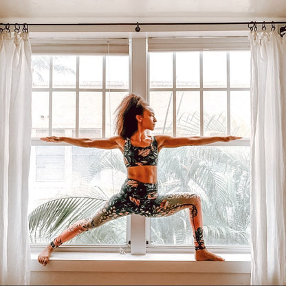 Feeling Ferntastic Printed Yoga Crops - La De Da