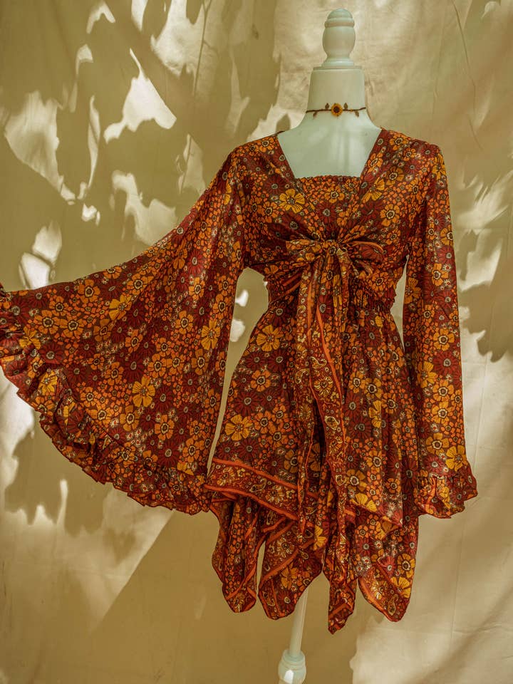 Hippie Bohemian Fairy Dress- Jewel Field