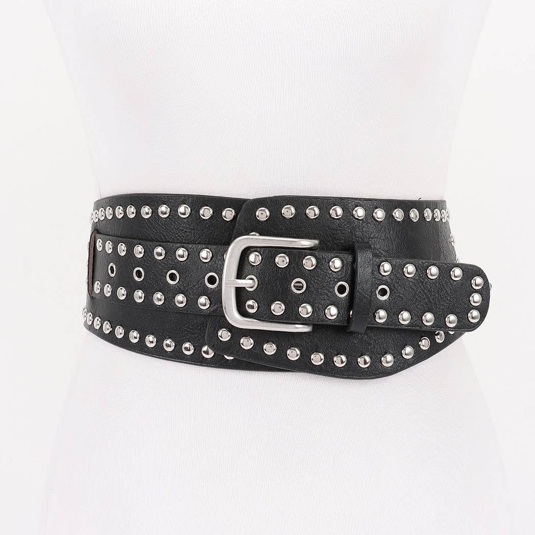 Riveted Eyelet Belt - BK