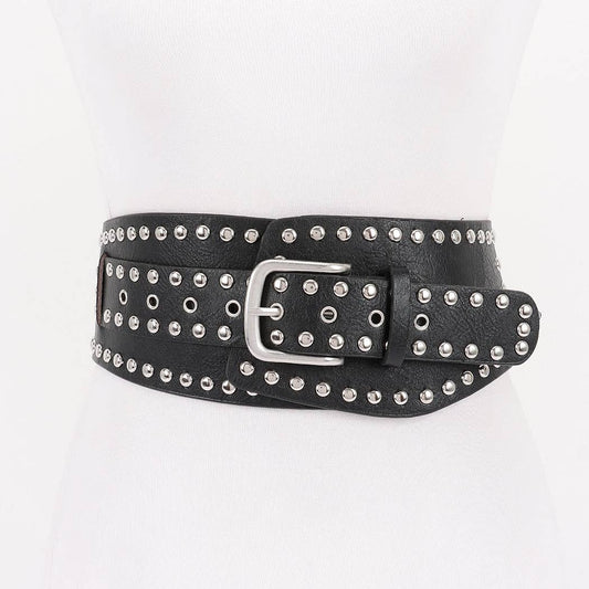 Riveted Eyelet Belt - BK