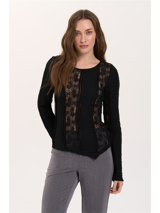 Asymmetric Lace Shirt