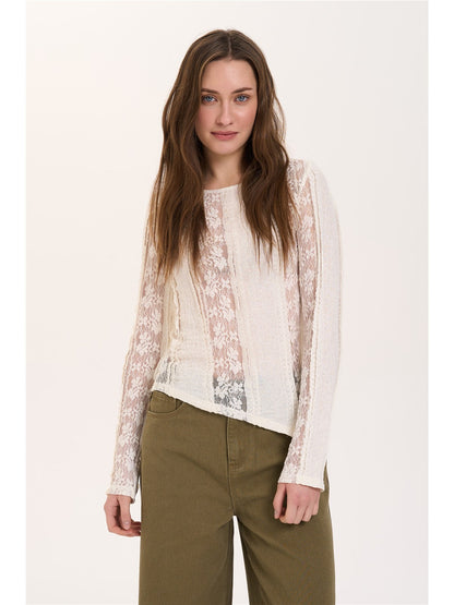 Asymmetric Lace Shirt