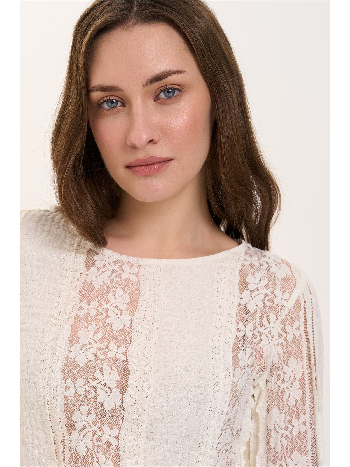 Asymmetric Lace Shirt
