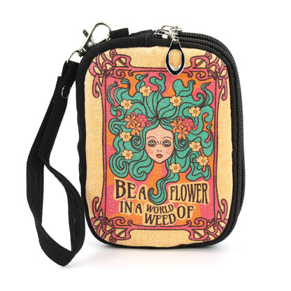 Psychedelic Padded Wristlet - Be A Flower