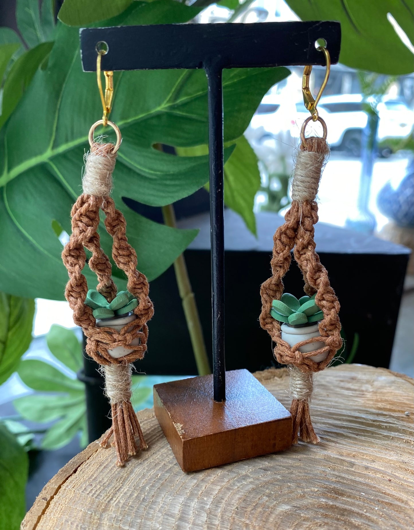 Hanging Plants - Terra Cotta Macrame *E41