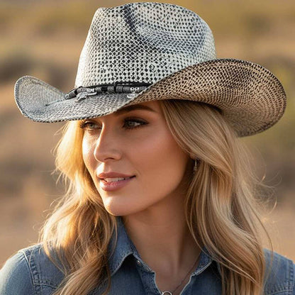 Handmade Vintage Cowboy Hat With Western Bull Head