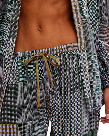 Night After Night Pant - Chambray Combo