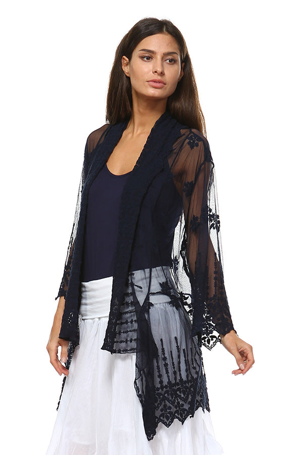Lace Cardigan w/ Cami - Multiple Colors