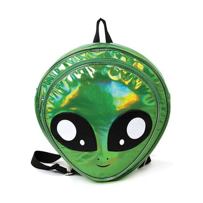 Alien Head Backpack - Green