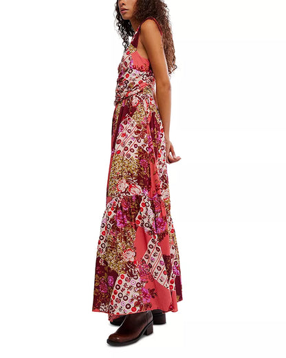 Sasha Maxi Dress - Strawberry Combo