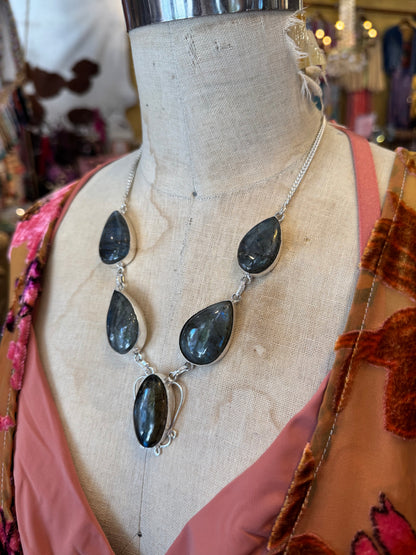 Labradorite Statement Necklace
