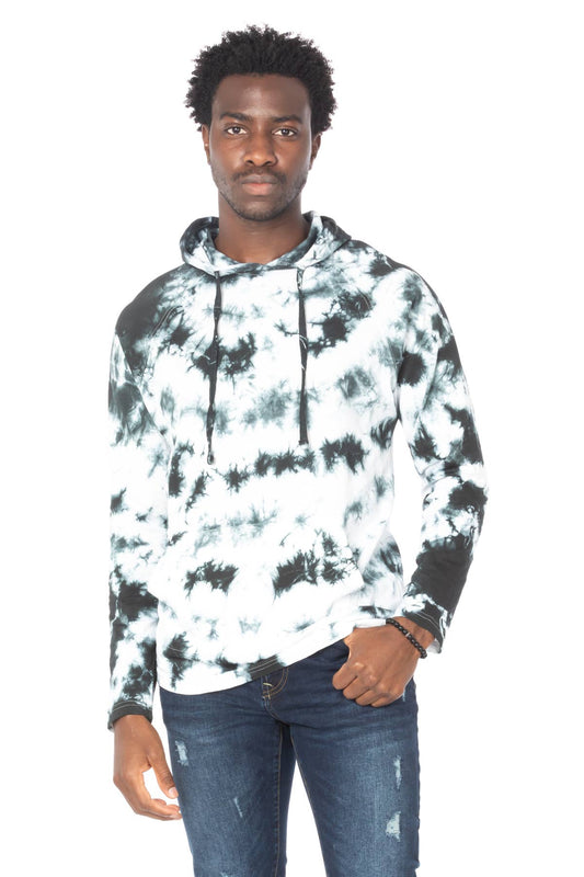 Hawks Bay Men's Light Weight Hoodie - WHITE TIE DYE