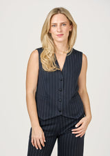 Serenity Vest-Navy Stripe