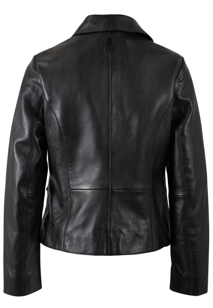 Women's Megan Leather Blazer - Black