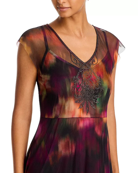 Mertina Maxi Mesh Dress