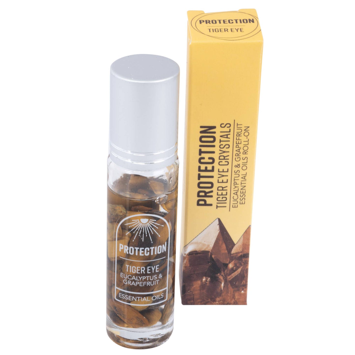 Energy Stone & Essential Oil Roll Ons - 0.5 FL OZ / TIGER EYE - EUCALYPTUS & GRAPEFRUIT