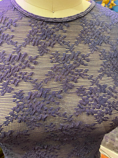 Custom Dyed Short Sleeve Lace - Deep Sea