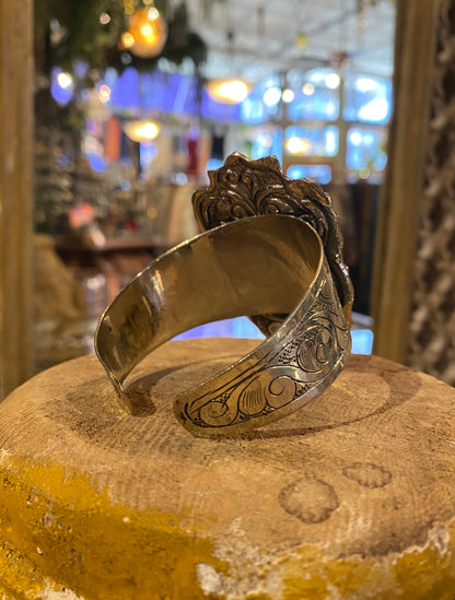 Amethyst Skull Cuff Bracelet (2)