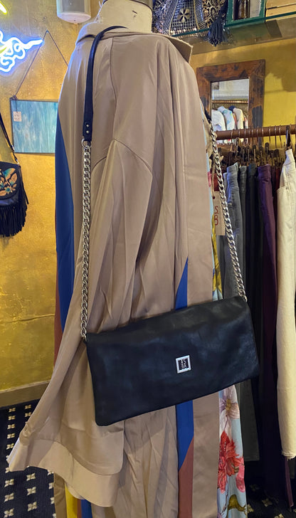 Hawkins Leather Crossbody Bag - Black