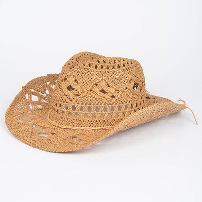 Faux Straw Cowboy Hat