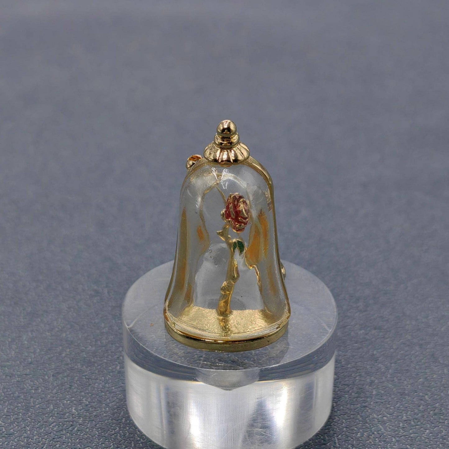 Rose In A Bottle Vintage Brooch