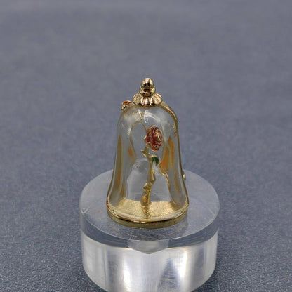 Rose In A Bottle Vintage Brooch