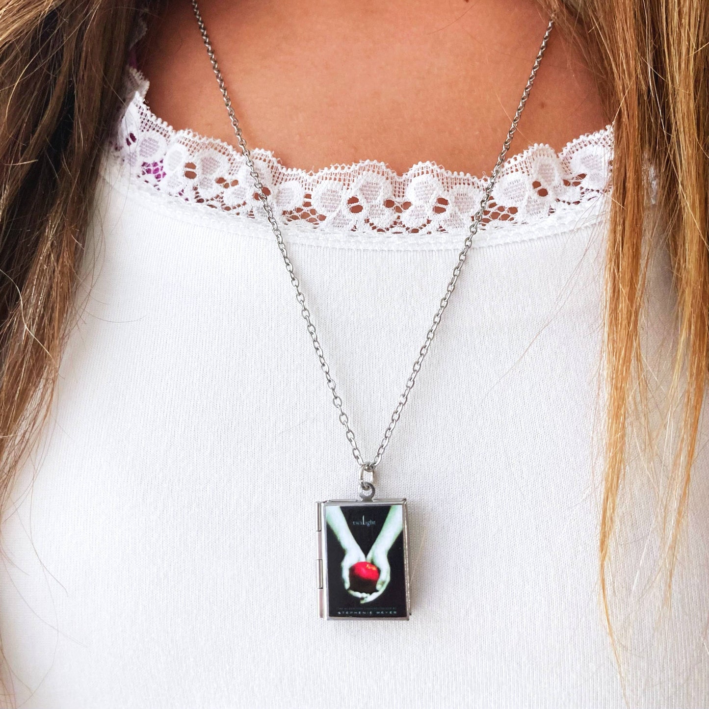 Book Locket Twilight - Stainless Steel