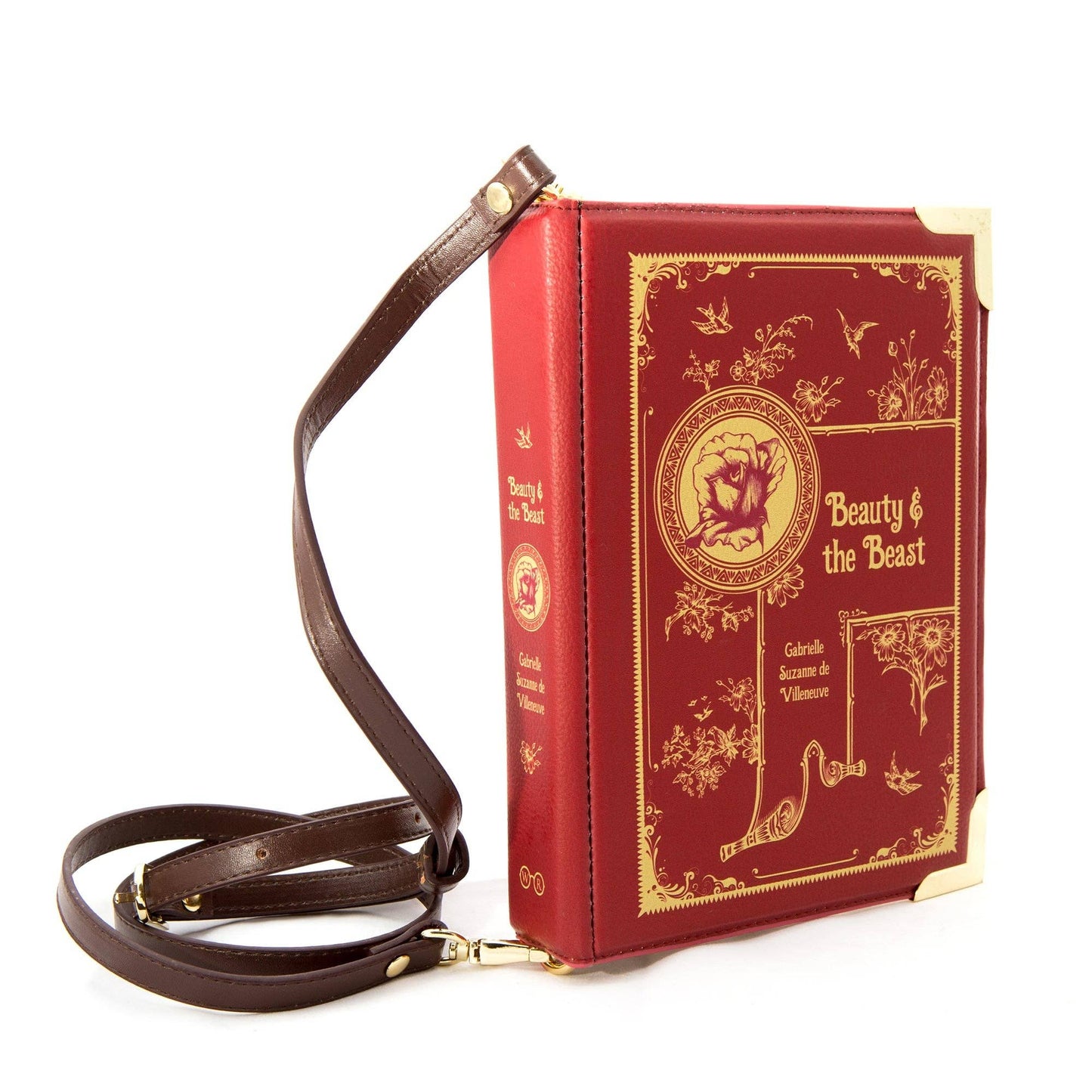 The Beauty and The Beast Book Crossbody Vegan Handbag - Small
