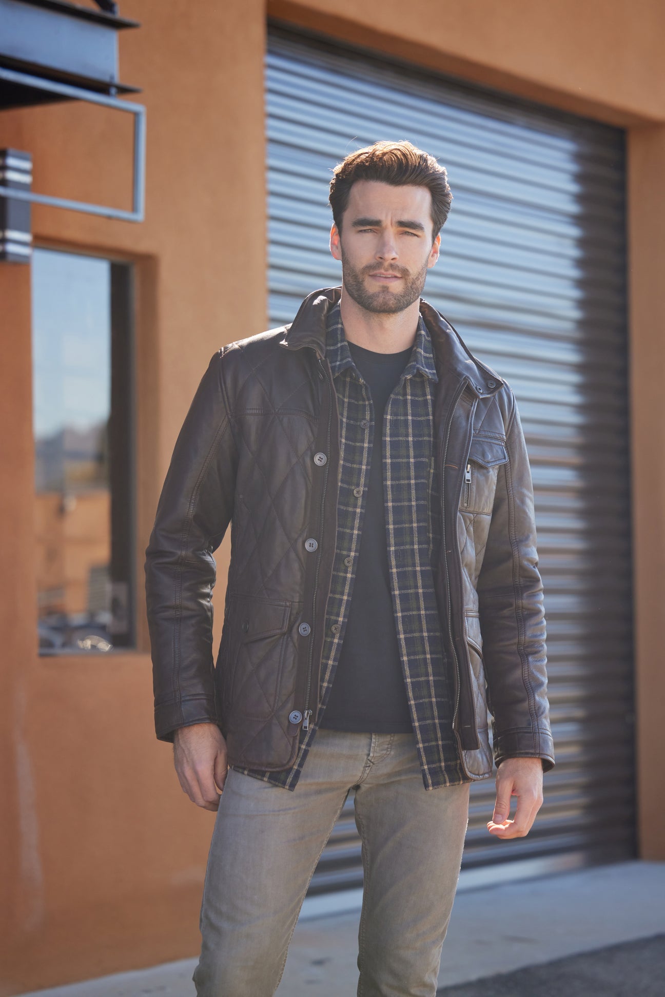 Kalisdo Leather Jacket - Brown