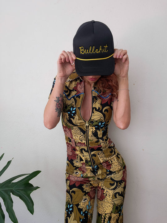 BS chain stitch trucker hat