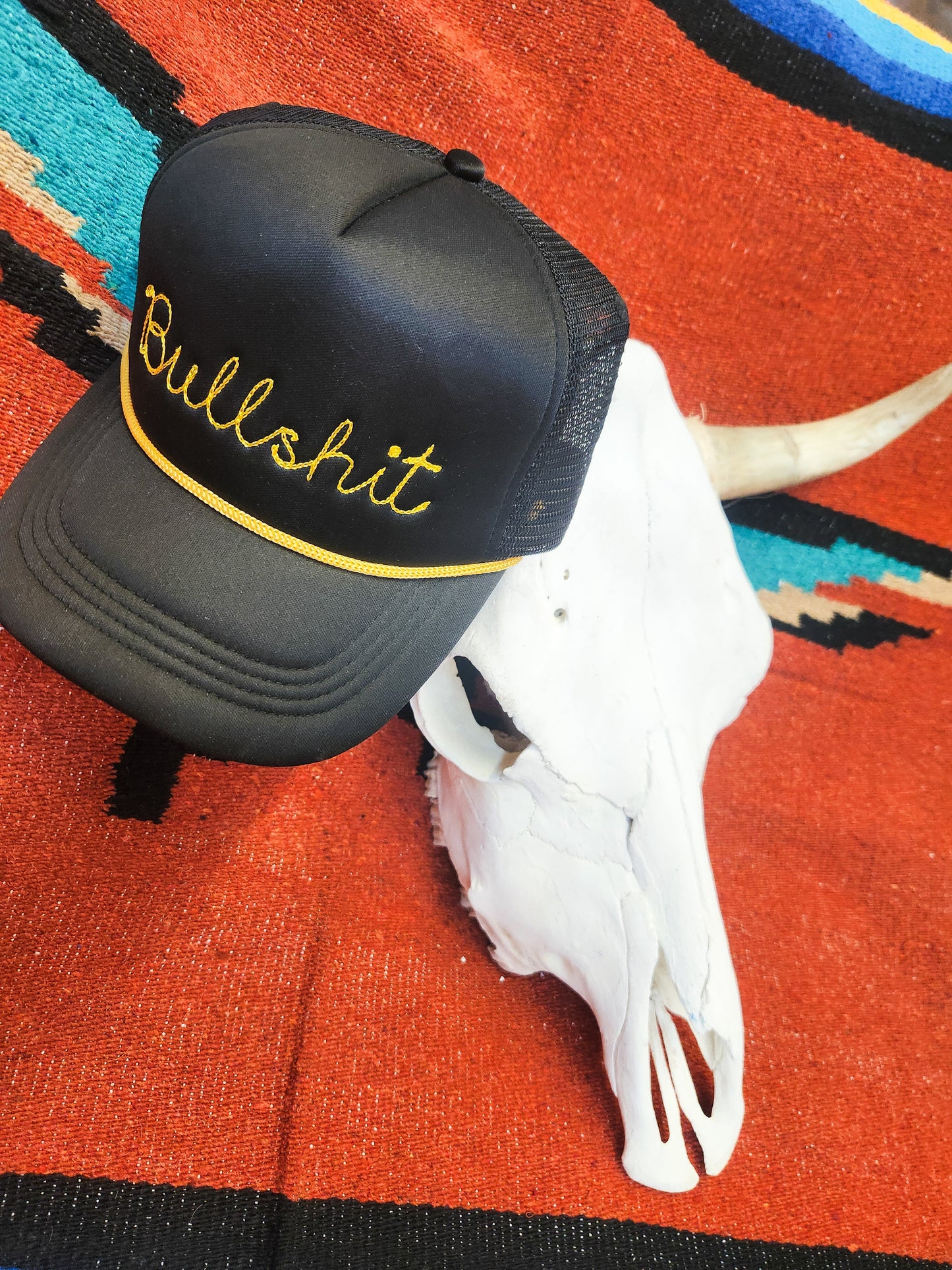 BS chain stitch trucker hat