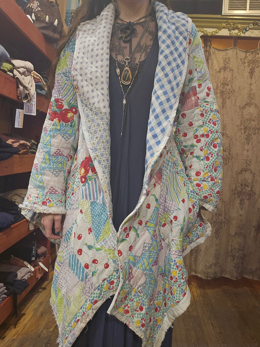 OOAK Handmade Upcycled Quilt Coat - Wynn*