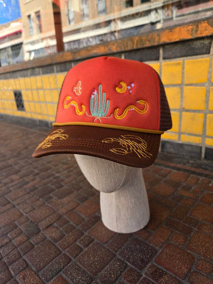 Desert dreams chainstitch trucker hat