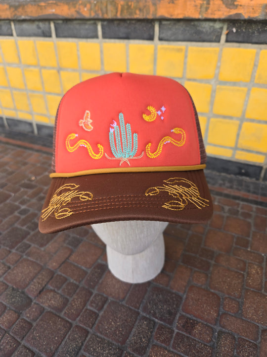 Desert dreams chainstitch trucker hat
