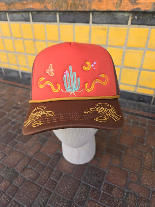 Desert dreams chainstitch trucker hat