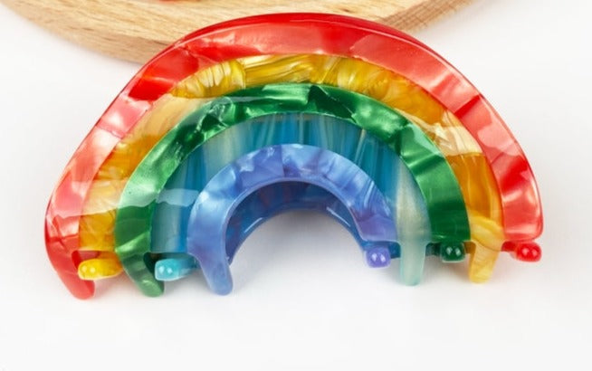 Rainbow Hair Claw Clip - La De Da