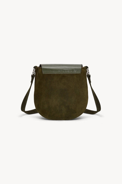 Luna Charm Bag - Olive / Turquoise