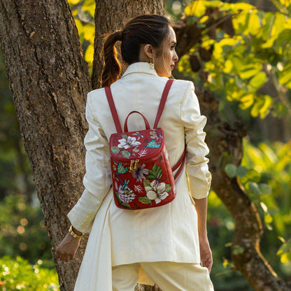 Bucket Backpack - Floral Pattern