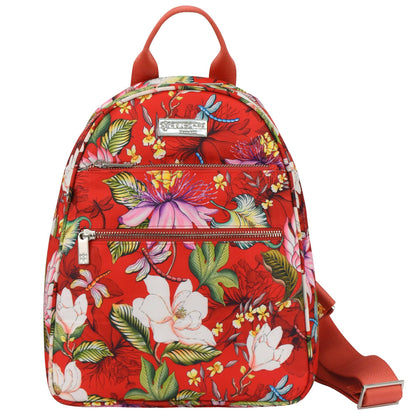 Wanderlust Luxe Fabric Backpack - Floral Pattern