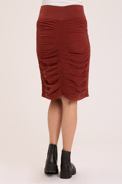 Cord Mini Trace Skirt - Port Pigment