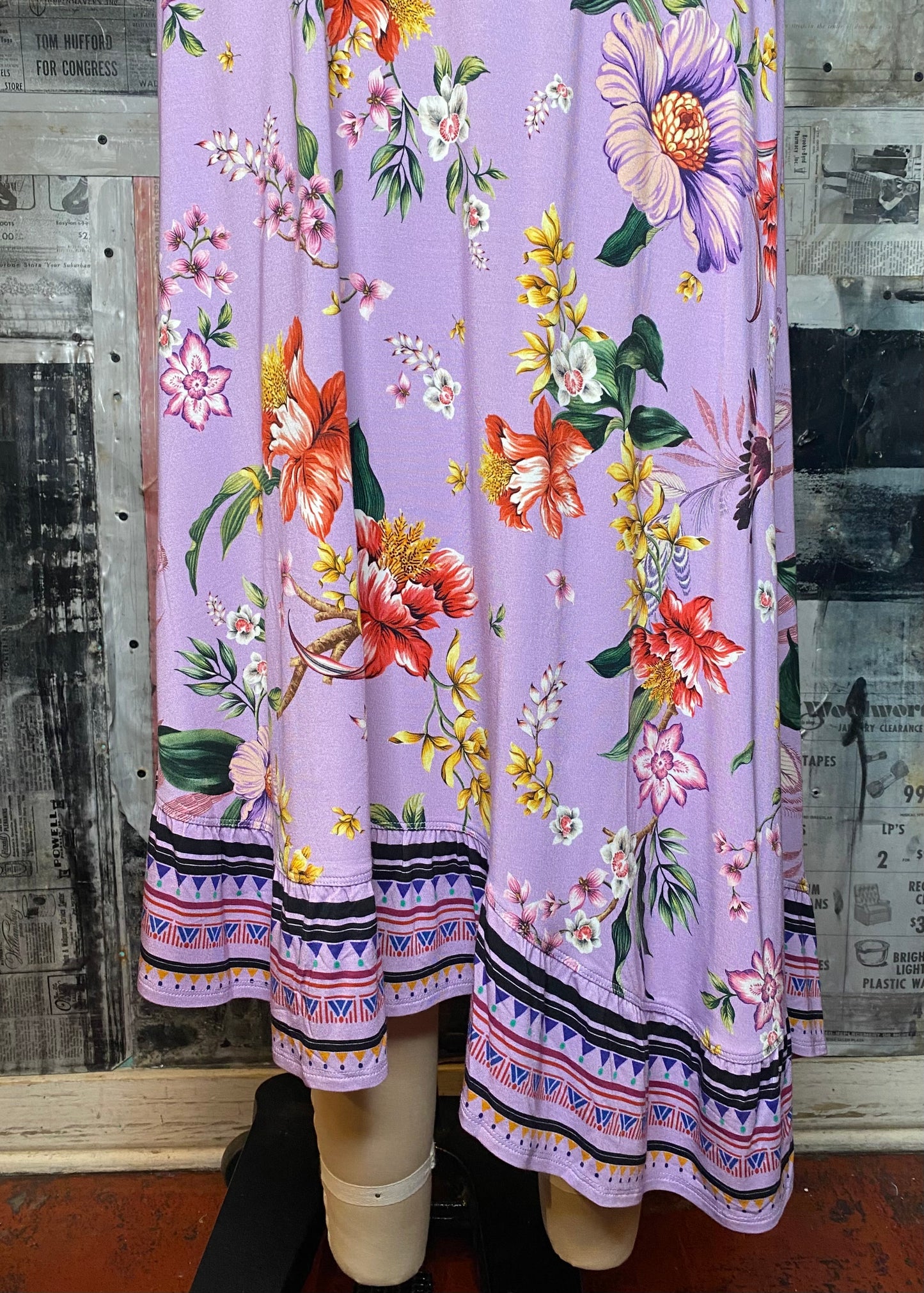 The Janie Favorite Asymmetrical Skirt - Willah Lavender