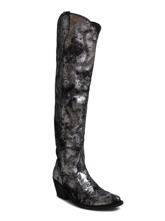 Womens Black Magic Knee-High Boot