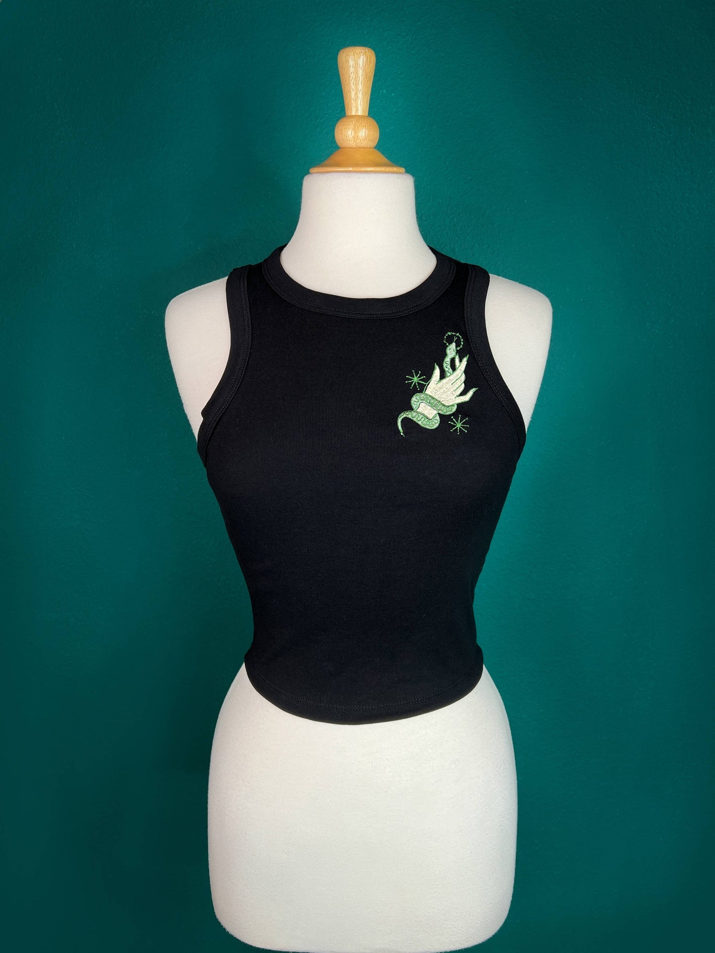 Embroidery Snake Wrangler Rib Tank