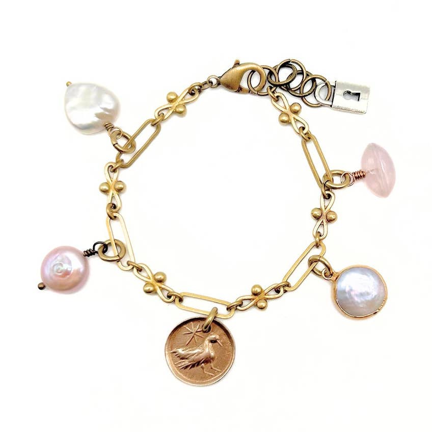 Pearl Charm Bracelet
