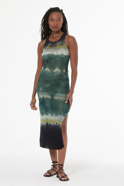 Malea Crochet Tank Dress - Rainforest Terra Wash