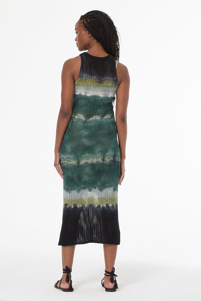 Malea Crochet Tank Dress - Rainforest Terra Wash