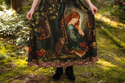 Solstice Bohéme Long Maxi Slip Dress w/ Persephone and Moon