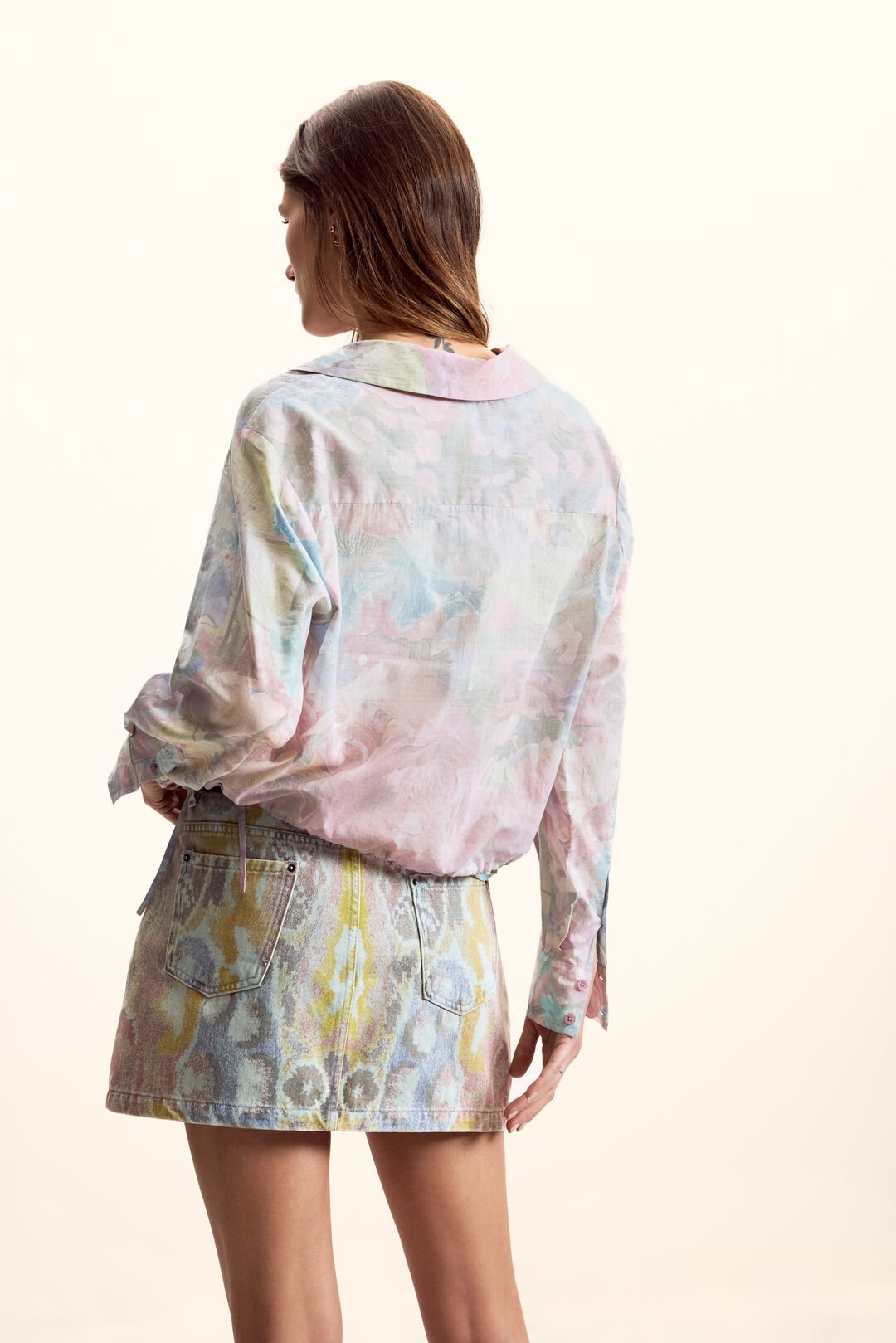 Short Shirt w/ Ties - Floral